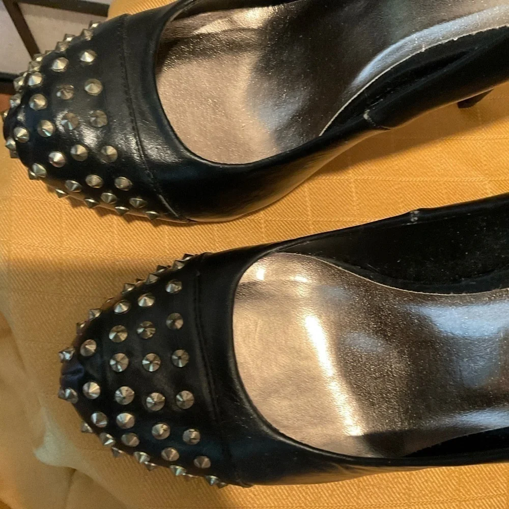 Madden Girl Spike Stud Trimmed Heels - Picture 2 of 9